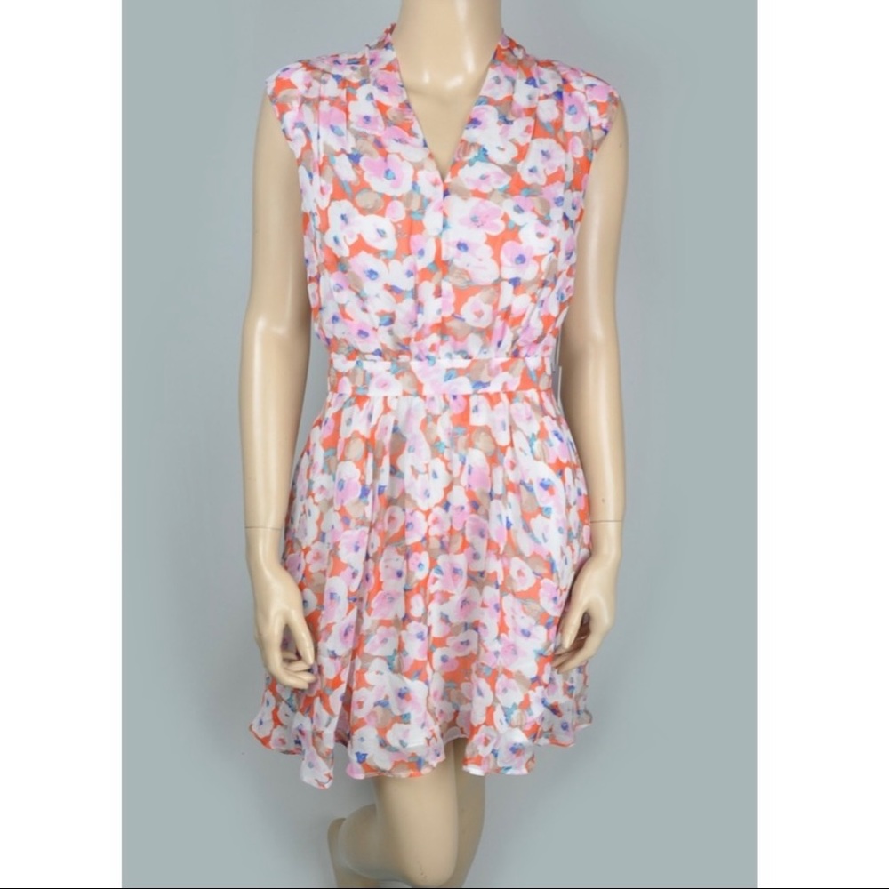 Adelyn Rae DRESS FLORAL PRINT PINK FLOWER BOHO